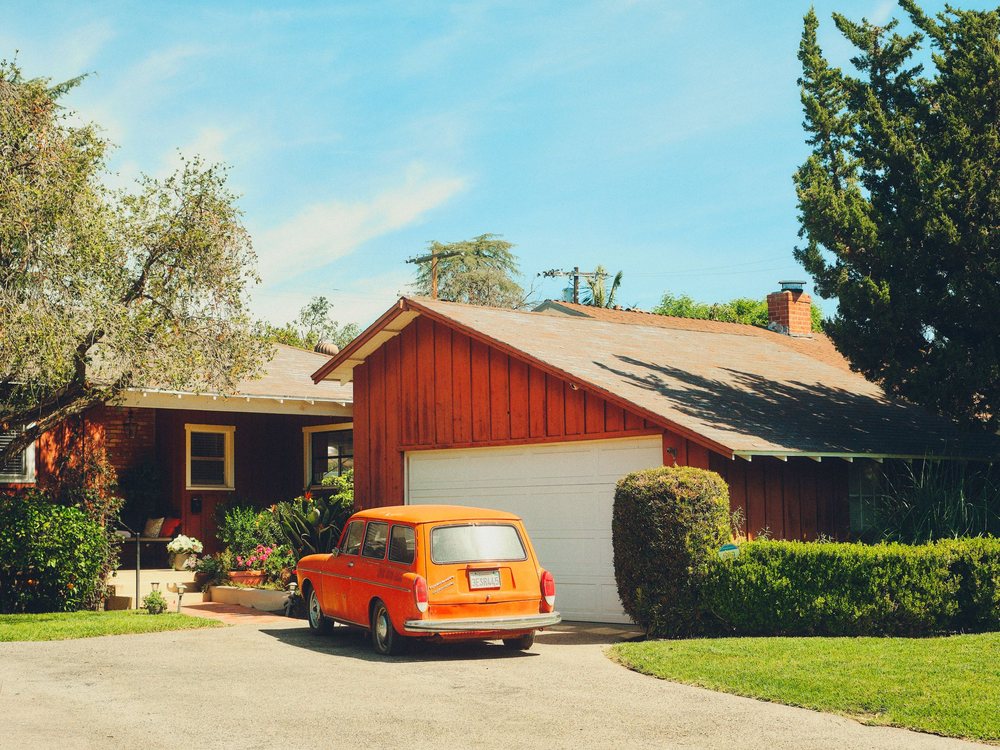 A residential street in Kern County